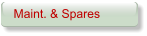 Maint. & Spares